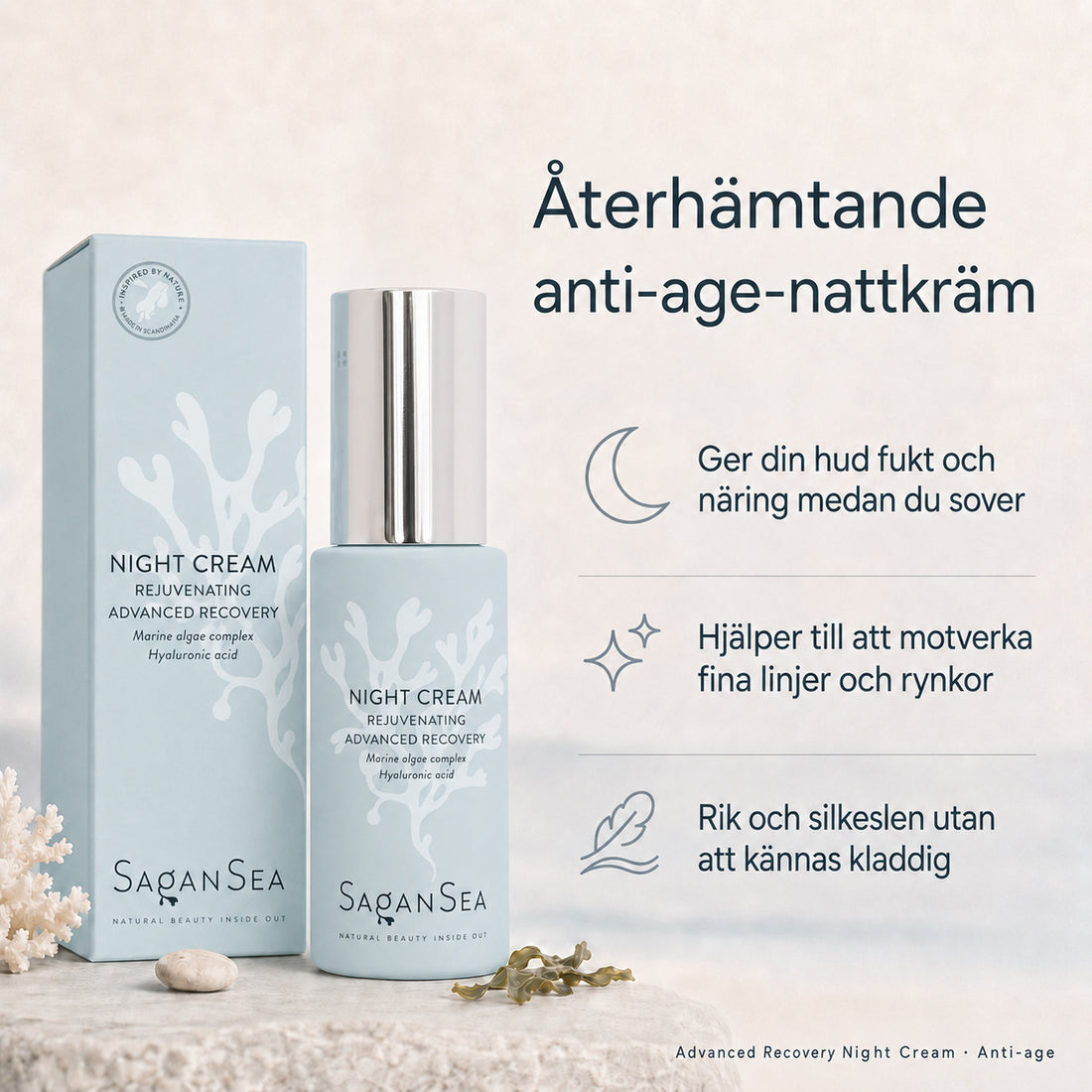 Bästa nattkräm – Ekologisk anti-age | Advanced Recovery Night Cream