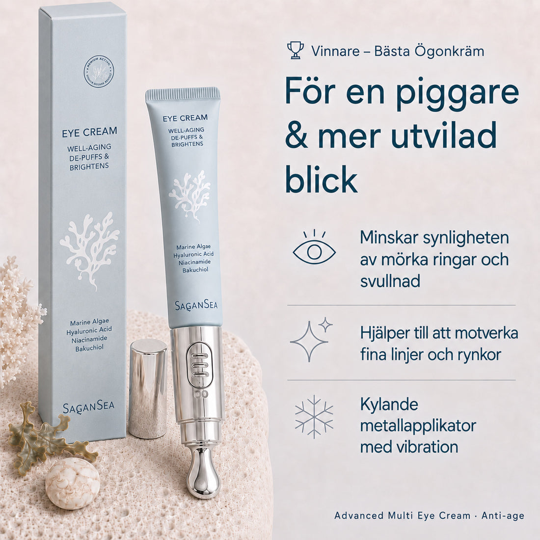 Paras silmänympärysvoide tummille silmänalusille ja turvotukseen – Advanced Multi Eye Cream